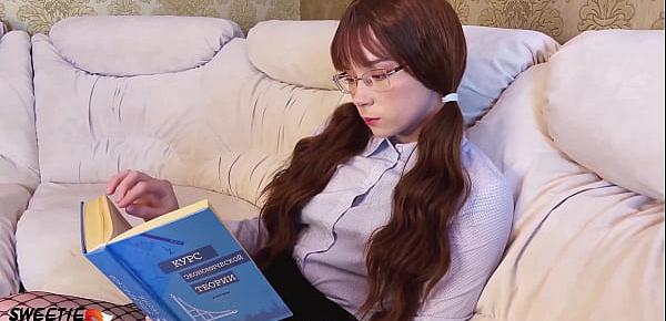  Teacher Fuck Sexy Student in Stockings - Facial
